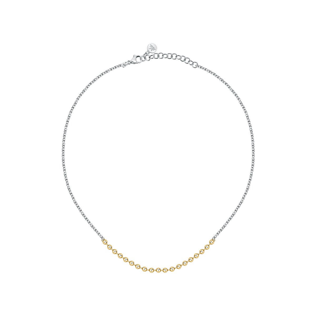 Collier en acier, cristaux, TALISMANI acier/or, MORELLATO