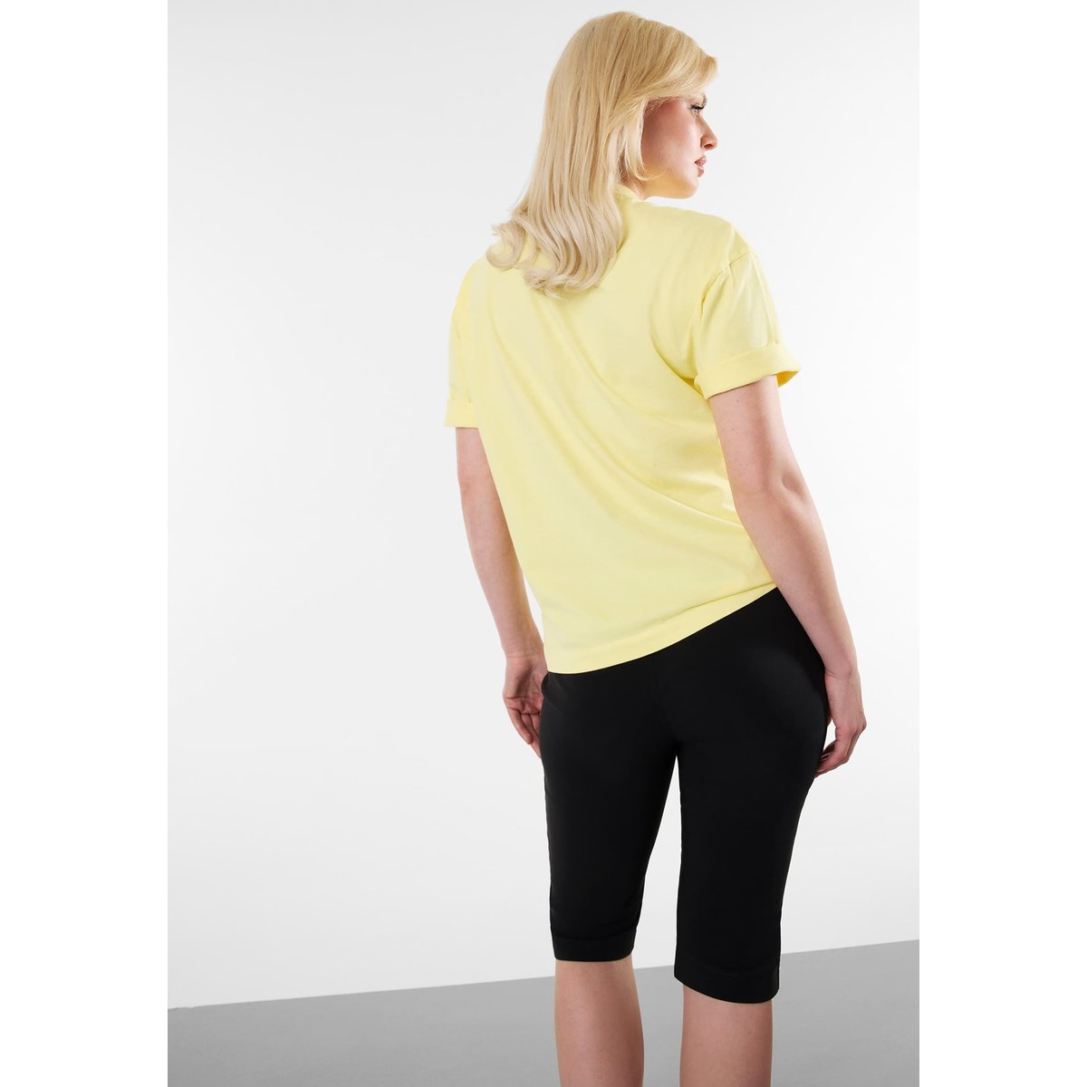 T-Shirt Imprimé jaune, GUESS