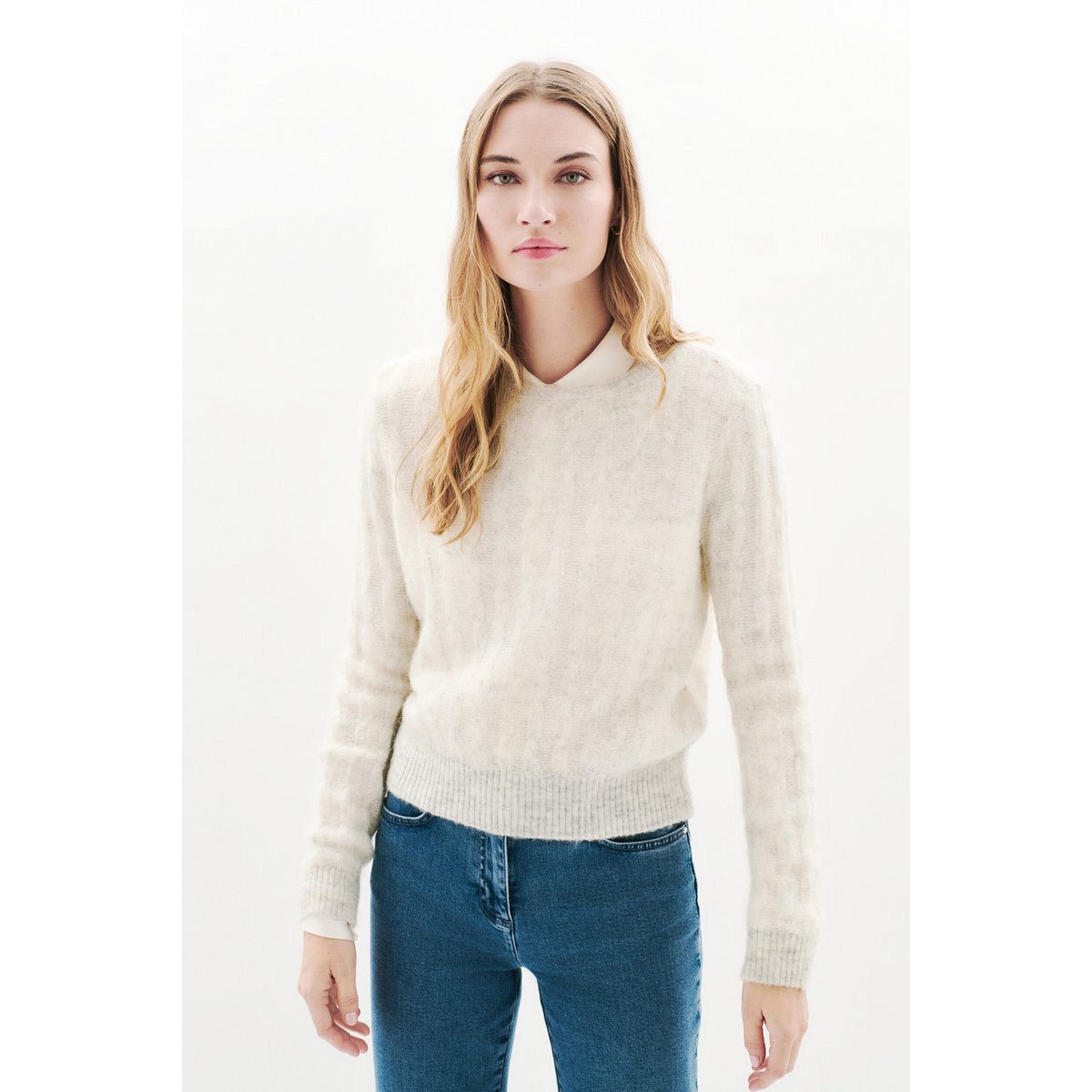Pull Msydney femme ecru, CAROLL