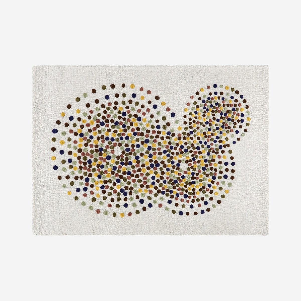 Tapis en laine IDYLLE beige, multicolore, HABITAT