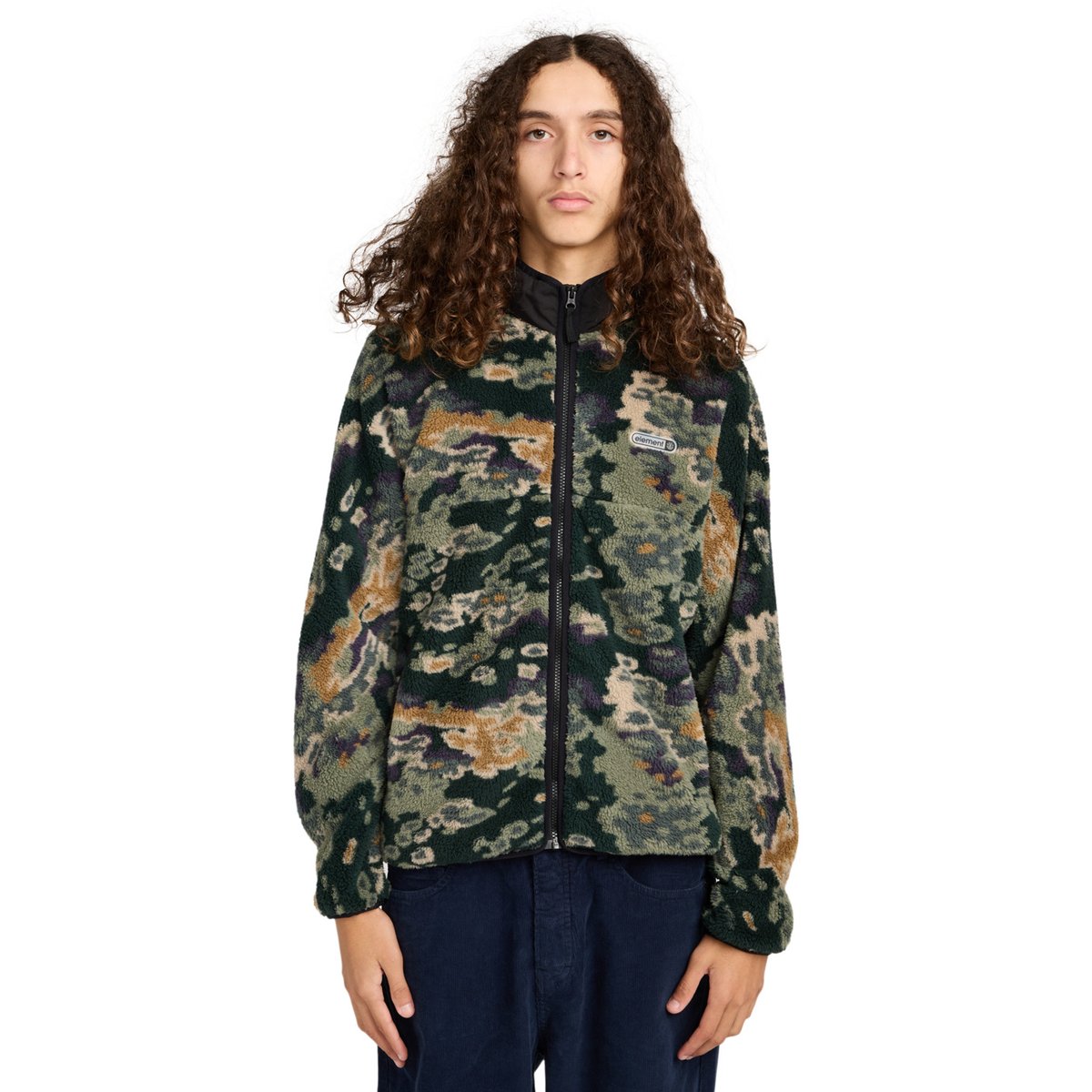 Veste en polaire CLASSIC SHERPA vert tree fungi, ELEMENT