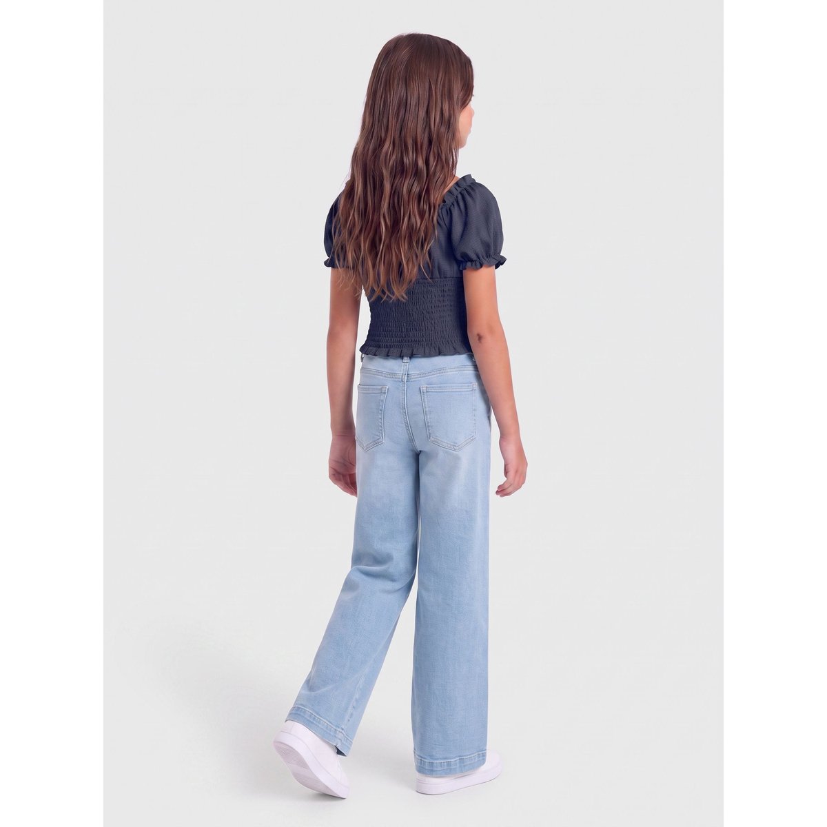 Top Smocké navy blazer, KIDS ONLY