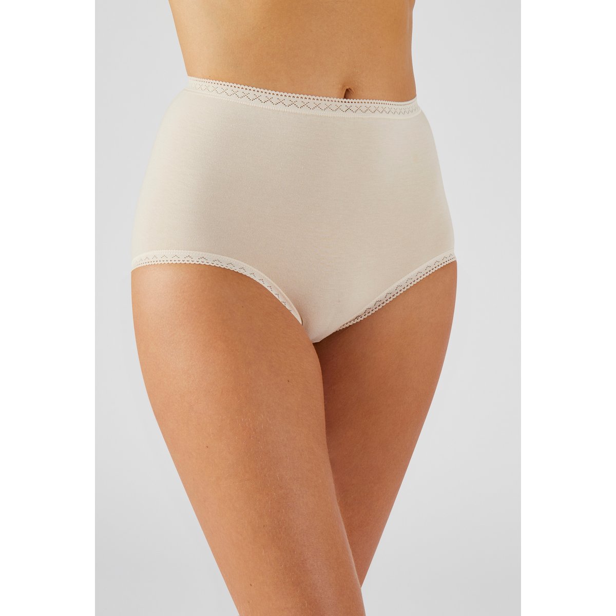 Culotte maxi, en coton strech rose poudre, DAMART
