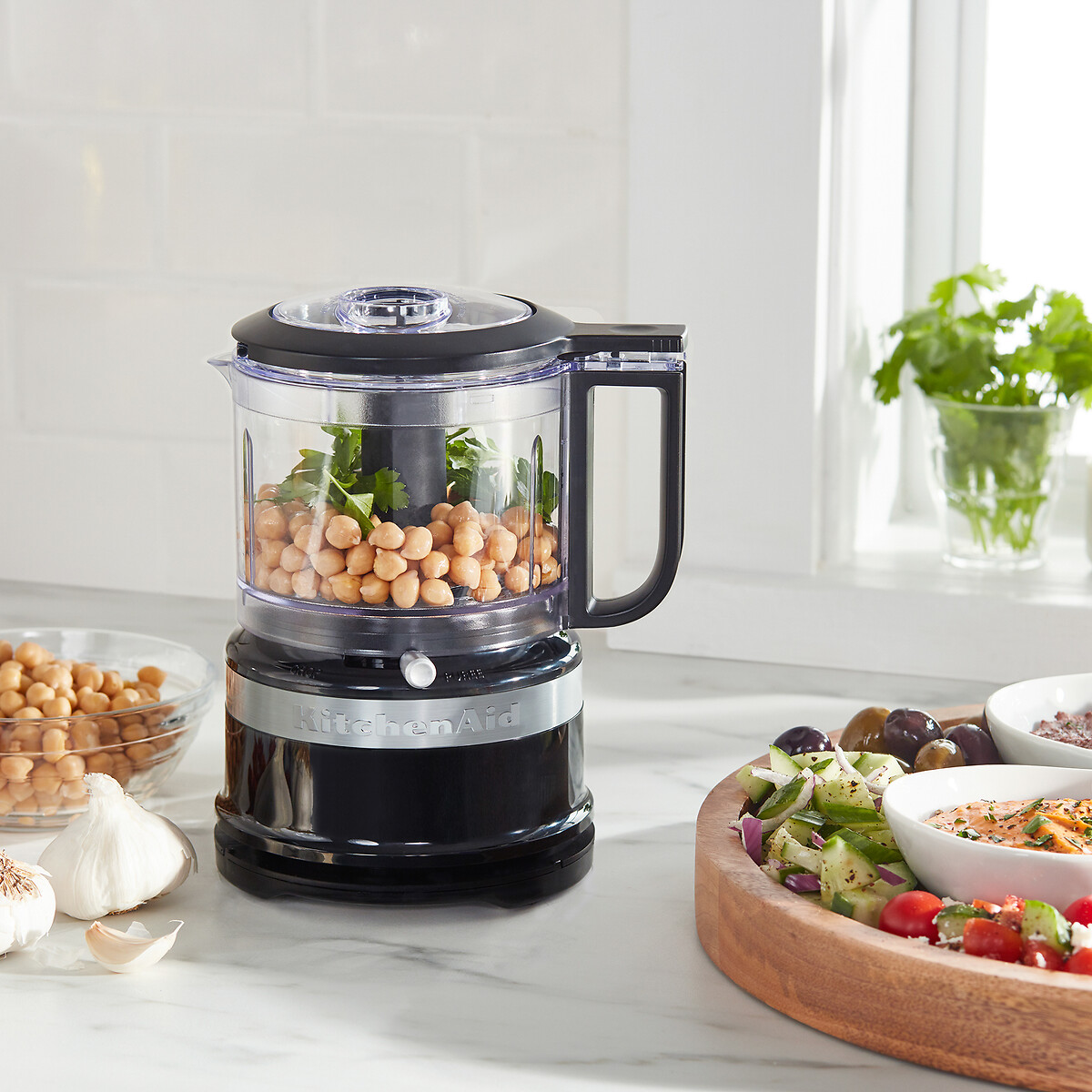 Mini Chopper Food Processor - 5KFC3516B black, KITCHENAID