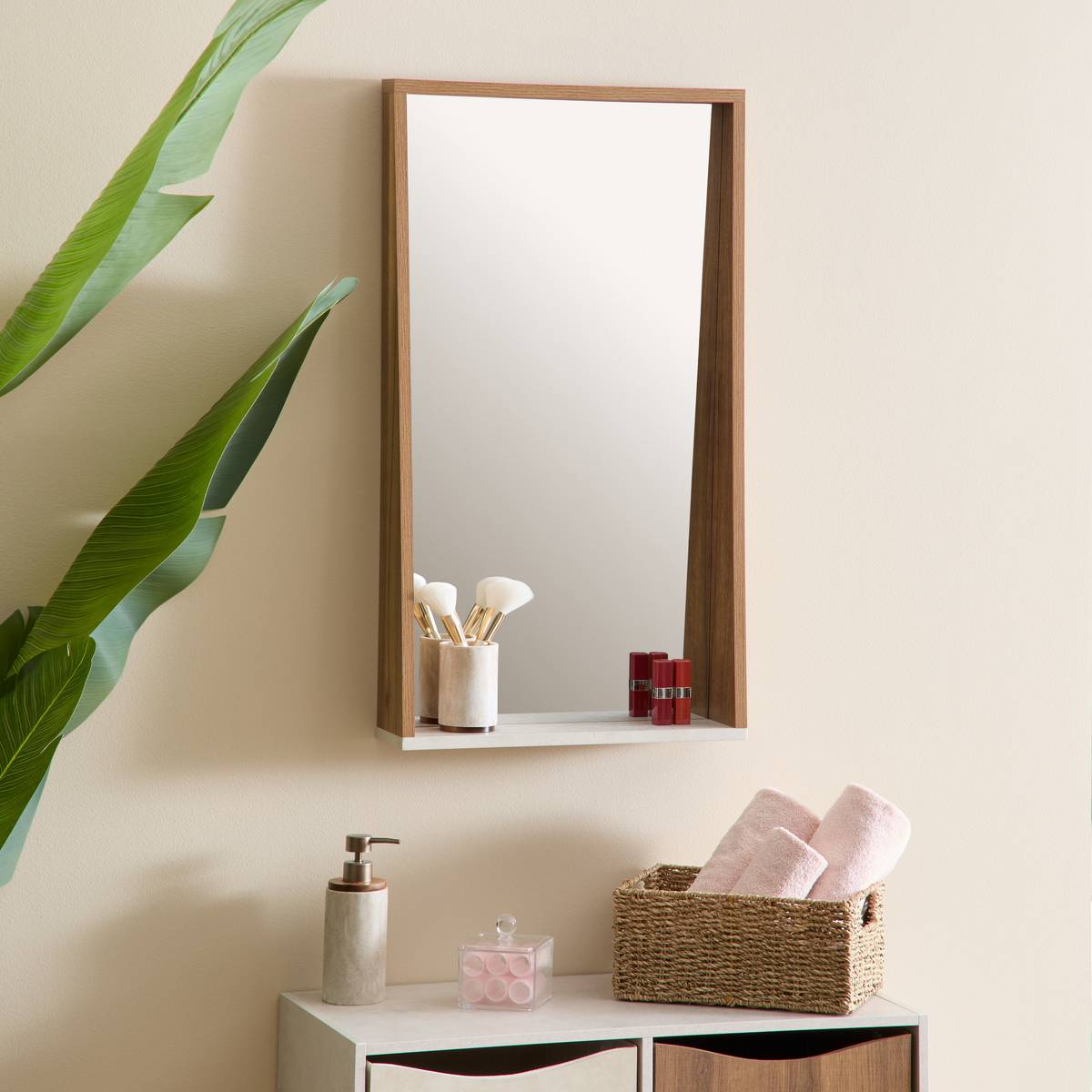 Miroir rectangulaire COME marron, 5FIVE SIMPLY SMART