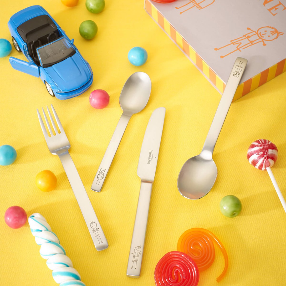 Couverts Enfants 4Pcs KID'S DINING argent/platine, VILLEROY & BOCH