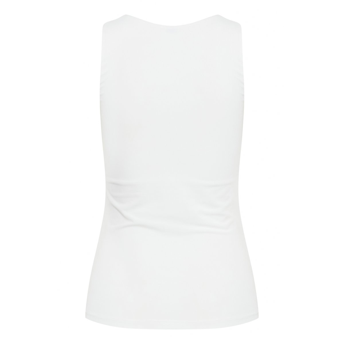 Haut en jersey sans manches blanc cloud dancer, ICHI