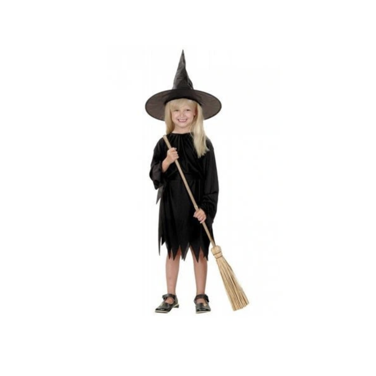 Costume de sorciere couleur noire 3-4 ans couleur unique, PARTY PRO