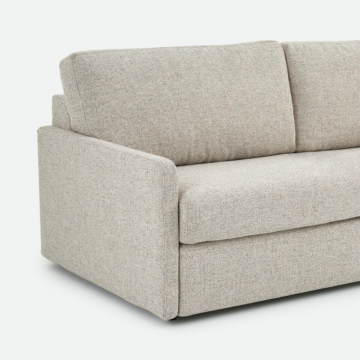 Canapé convertible, 2, 3 ou 4 places, Standard, tissu texturé moucheté, MARTA ecru/bleu, LA REDOUTE INTERIEURS
