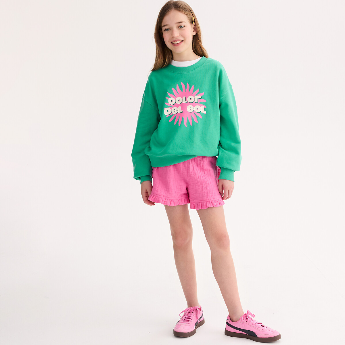 Sweat imprimé vert, LA REDOUTE COLLECTIONS