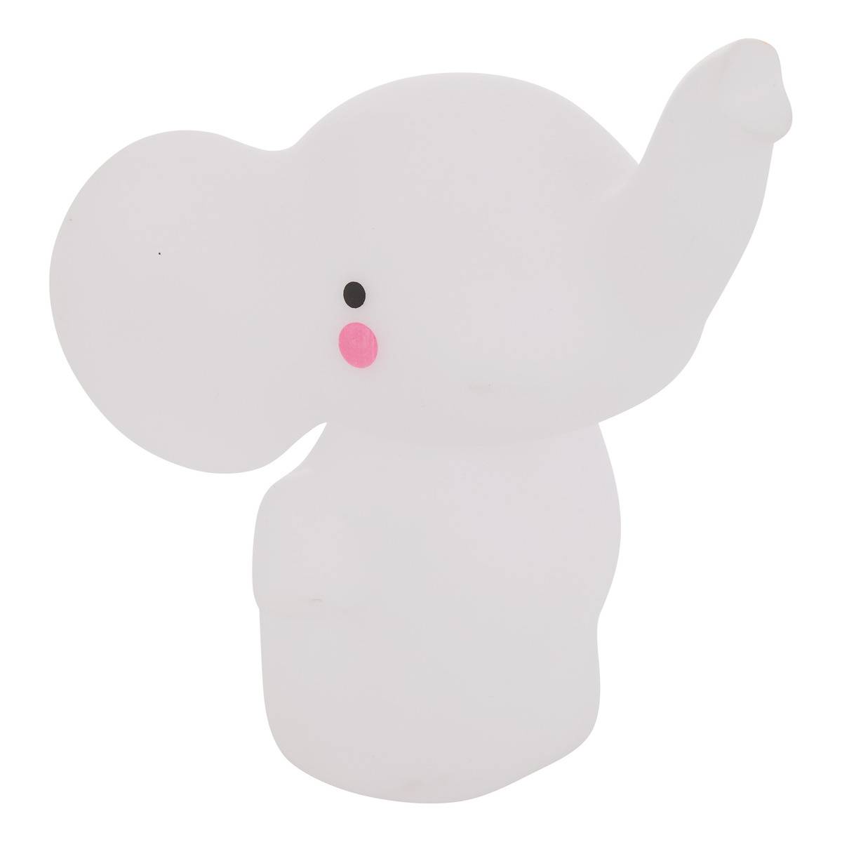 Veilleuse Elephant enfant SOFTY blanc, ATMOSPHERA FOR KIDS