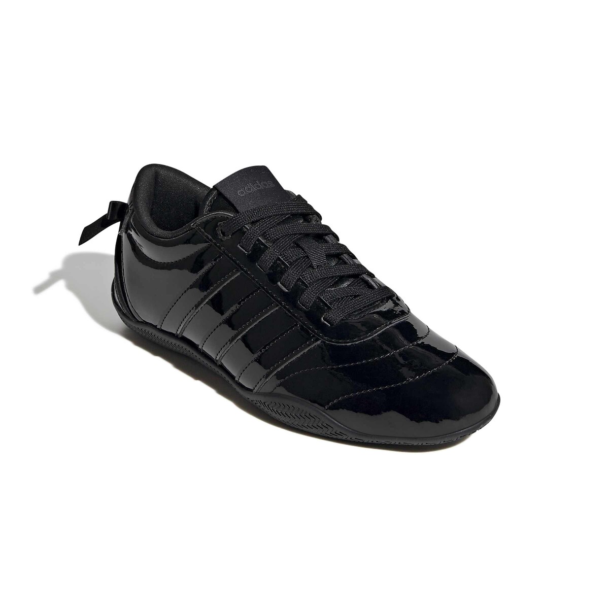 Kids Grand Court Lo Girls Trainers black patent, ADIDAS SPORTSWEAR