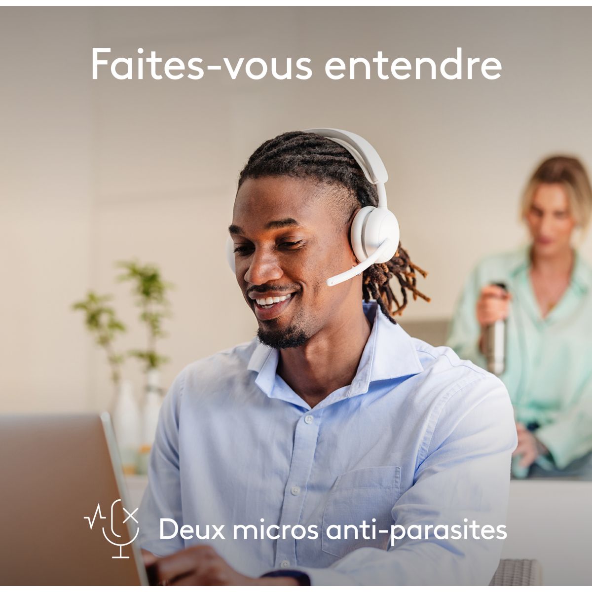 Micro-casque Zone Wireless 2 OFF WHITE couleur unique, LOGITECH