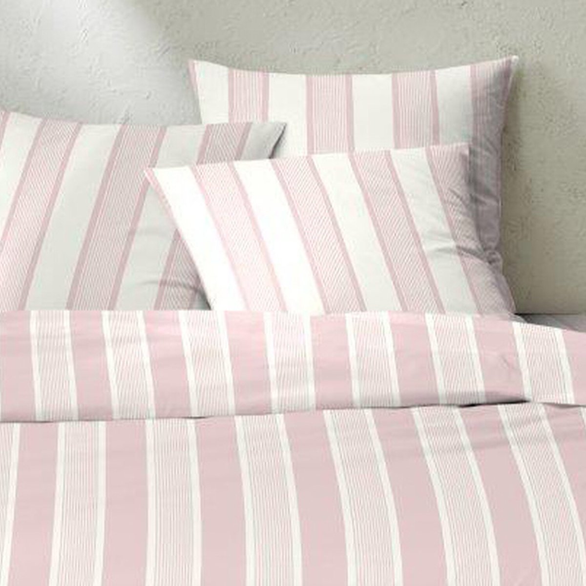 Parure housse de couette coton imprimés, rosy rose rose, C DESIGN HOME TEXTILE