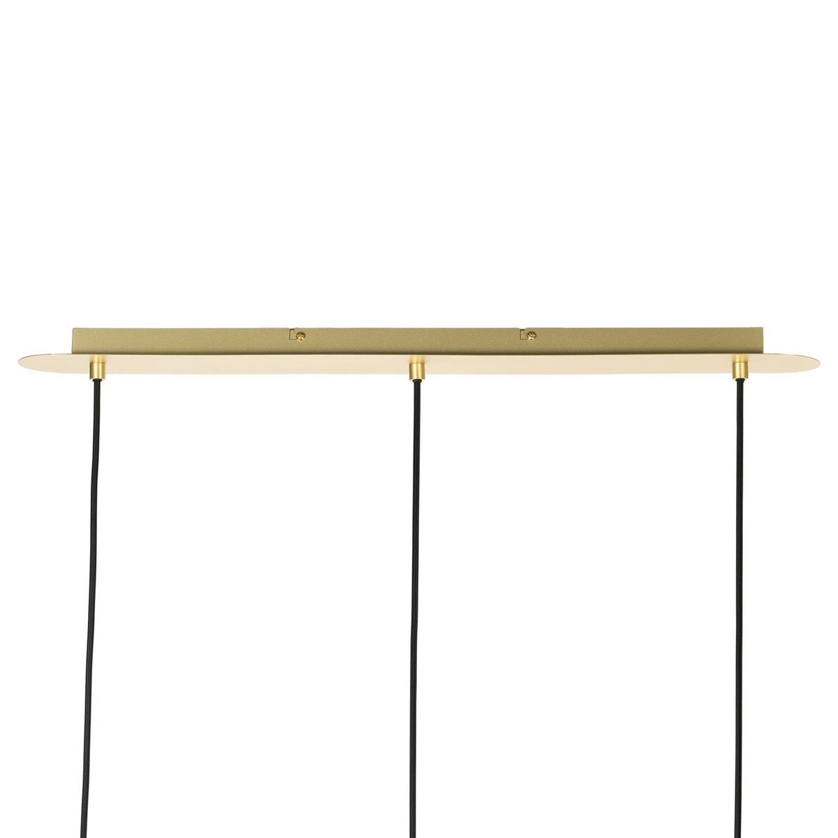 Suspension en métal design, Taylan laiton, blanc sable, LUCANDE