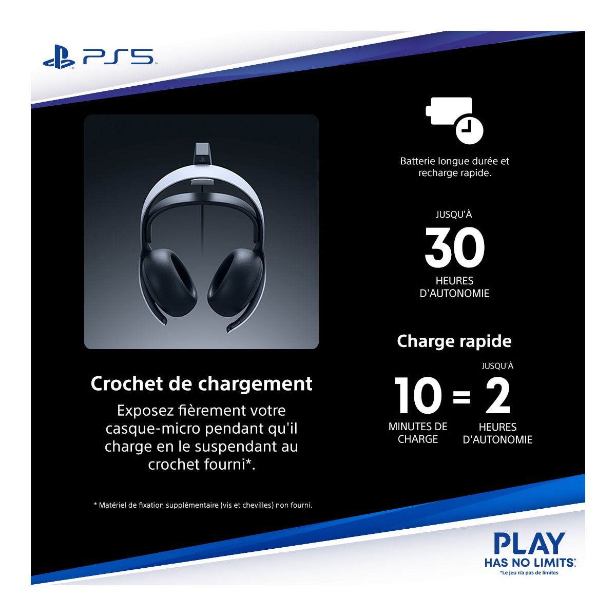 Casque gamer Pulse Elite PS5 V2 couleur unique, SONY