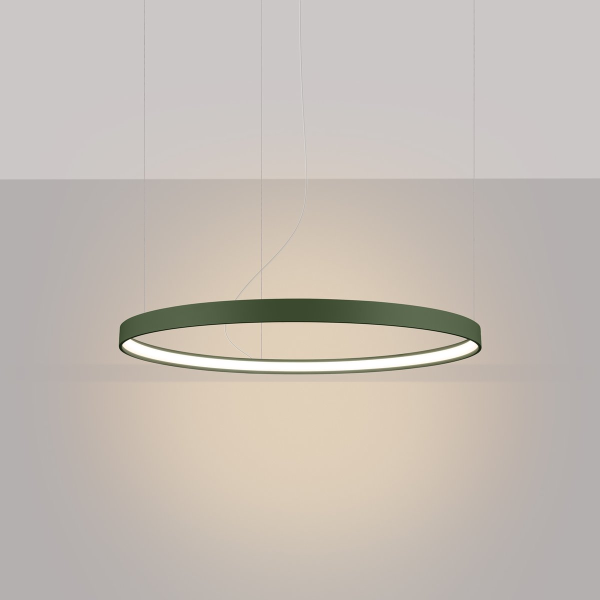 Lustre Aluminium Vert Olive LED 1 Rio vert olive, EDEN