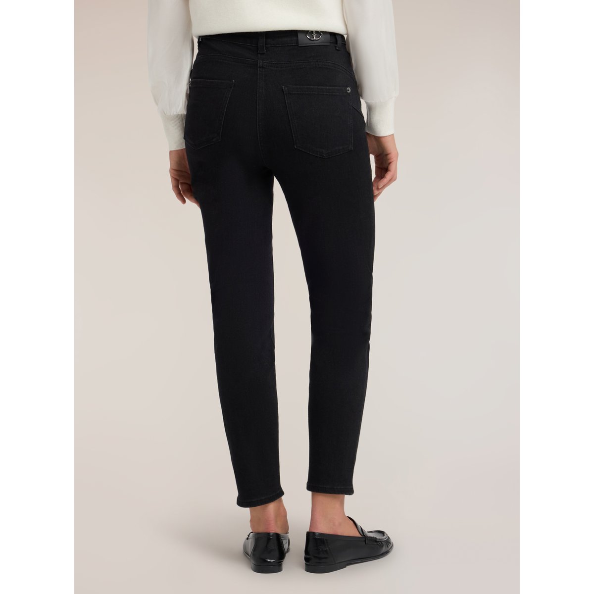 Jean skinny taille haute black wash noir, MOTIVI
