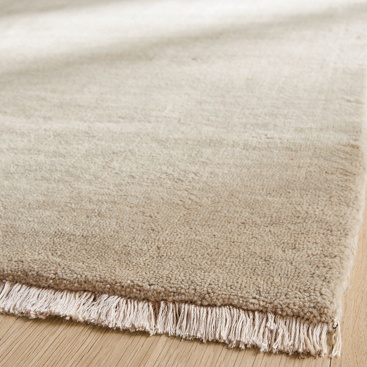 Hotep Hand-Knotted Wool Rug oatmeal, AM.PM