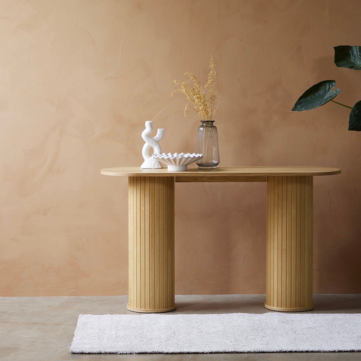 Console - Bois naturel - ALBA marron, MAISON AUBERTIN
