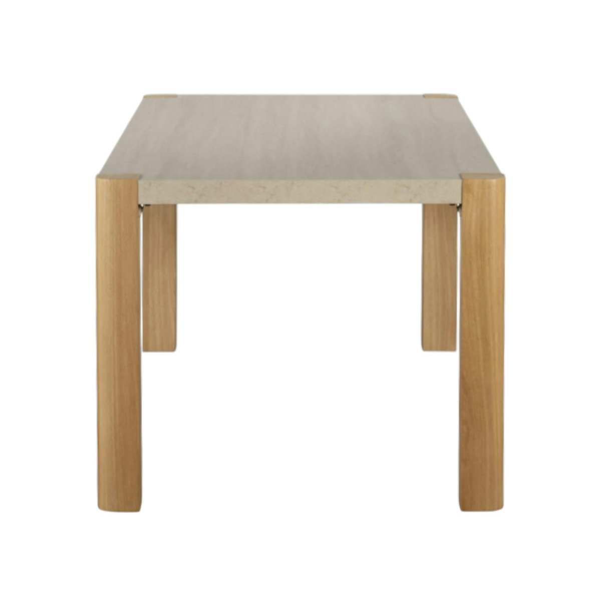 Table à manger moderne 140 cm TREVI bois naturel, PIER IMPORT