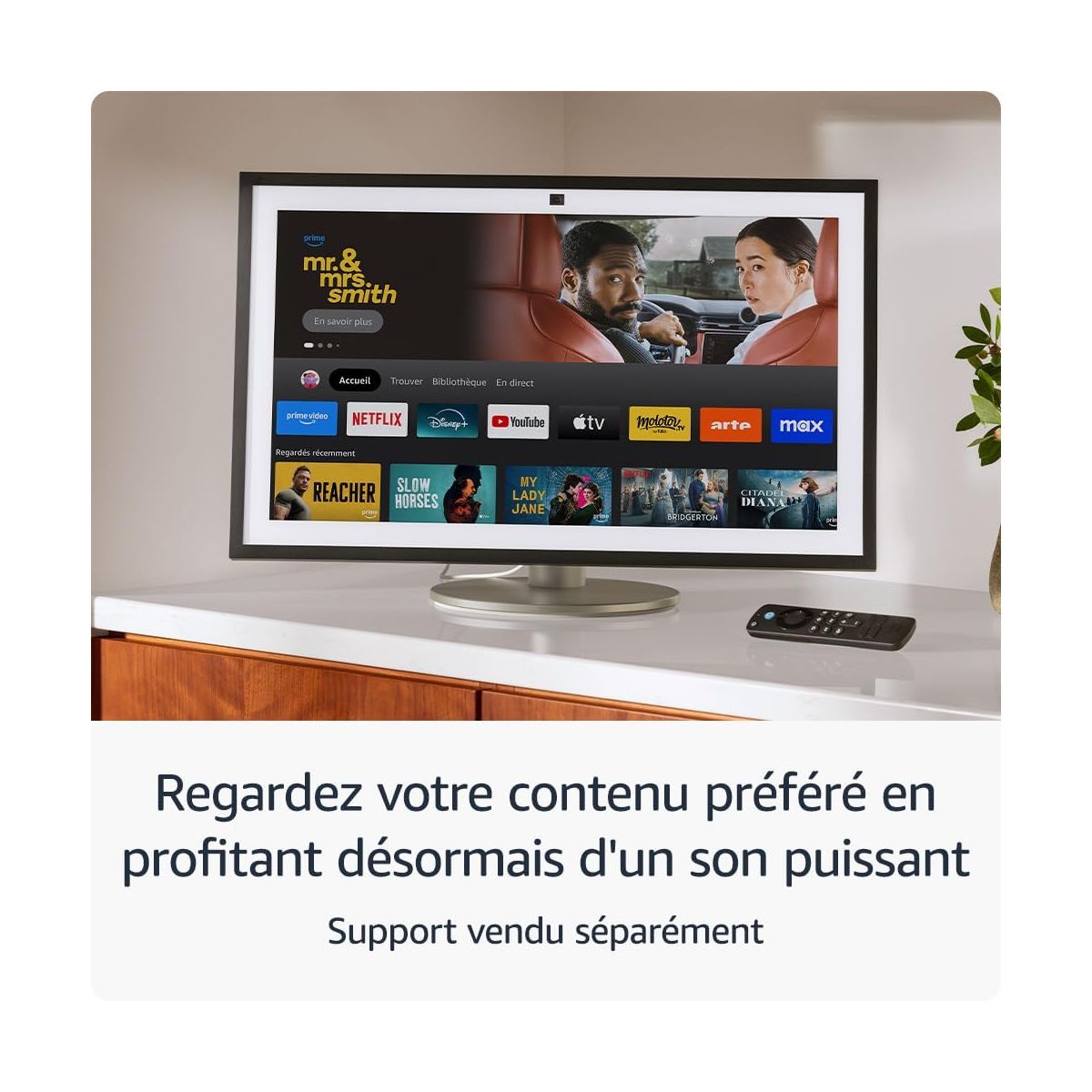 Assistant vocal Echo Show 15 (modèle 2024) noir, AMAZON