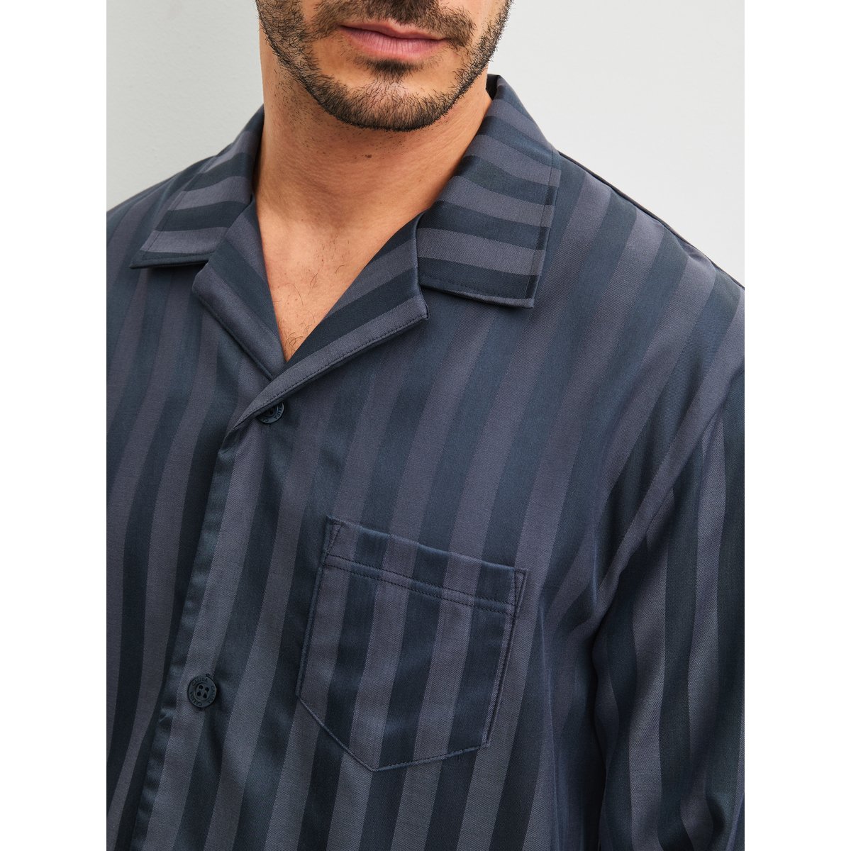 Pyjama, longue manches longues Viscose RELAX LUX anthrazit, CALIDA
