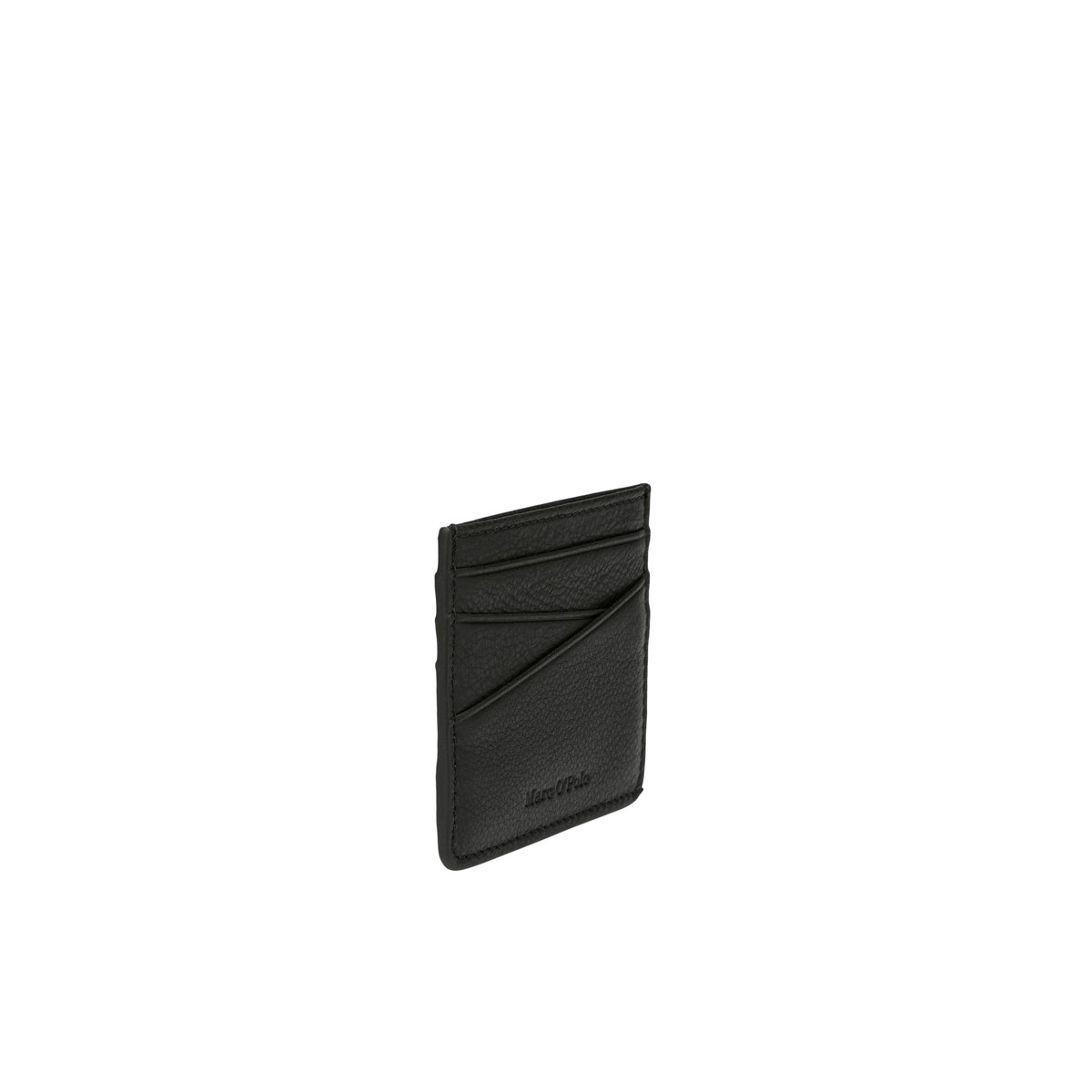 Étui à cartes modèle Junis en cuir de vachette de qualité supérieure noir, MARC O'POLO