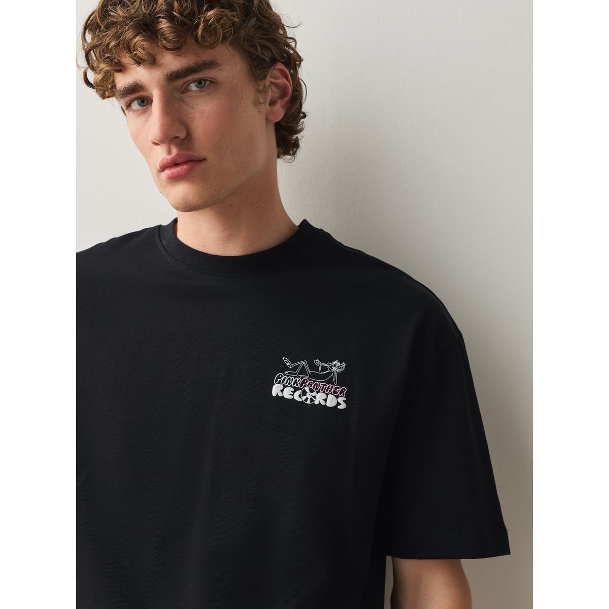 T-shirt décontracté épais la panthère rose bleu marine, NEXT