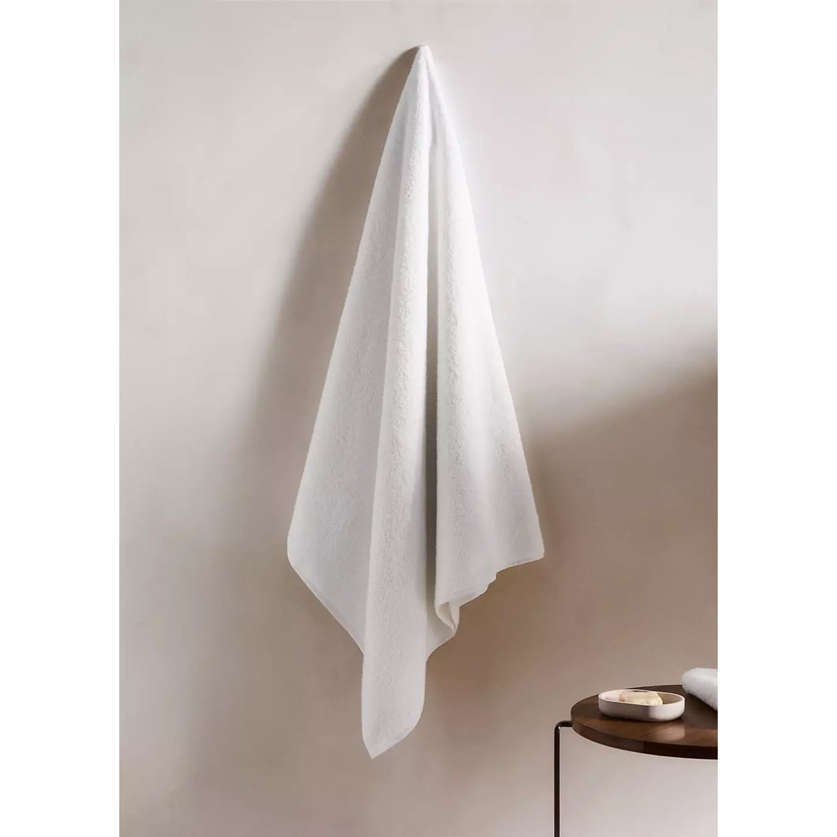 Drap de bain coton doux blanc, MANGO HOME