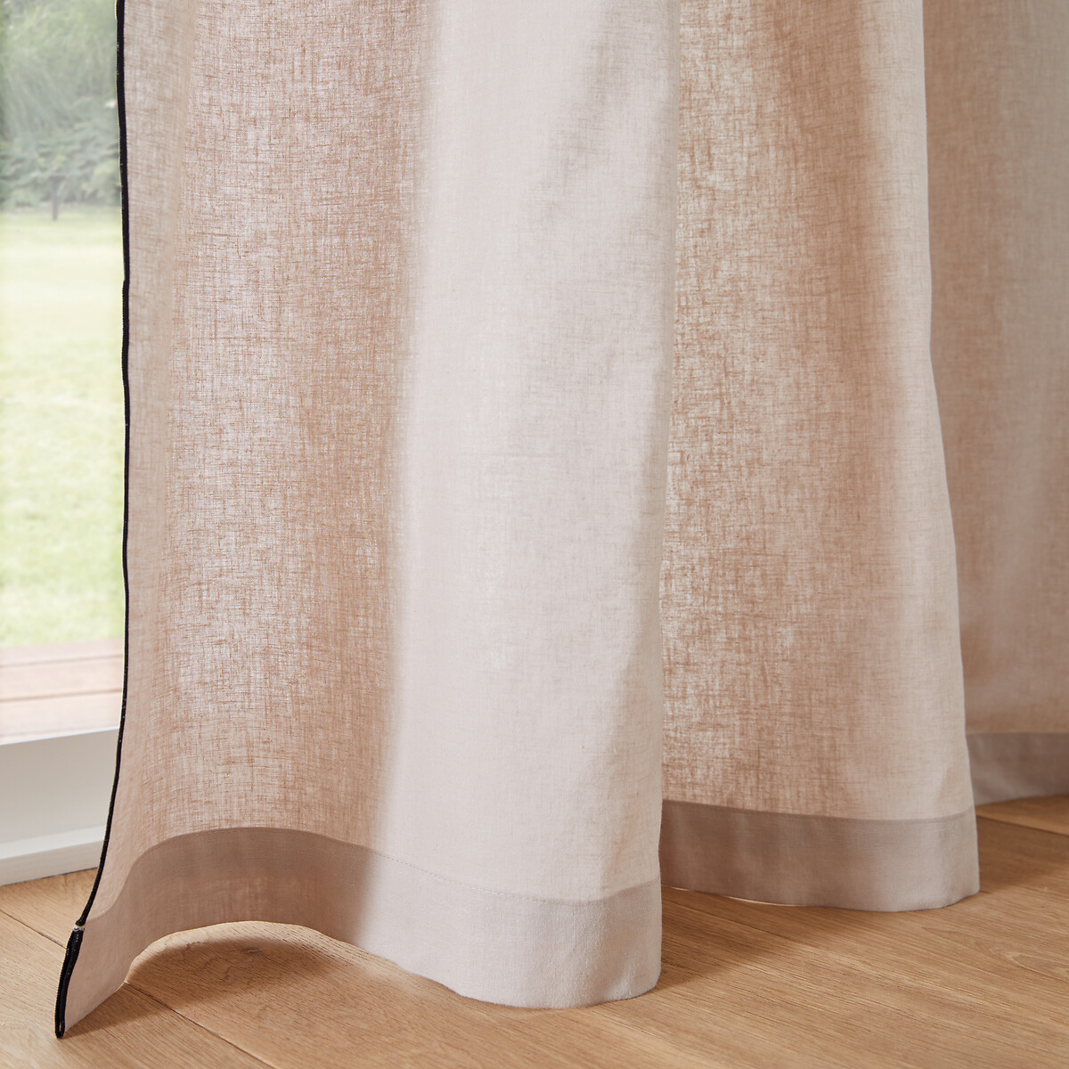 Lincot Linen/Cotton Eyelet Curtain natural, LA REDOUTE INTERIEURS