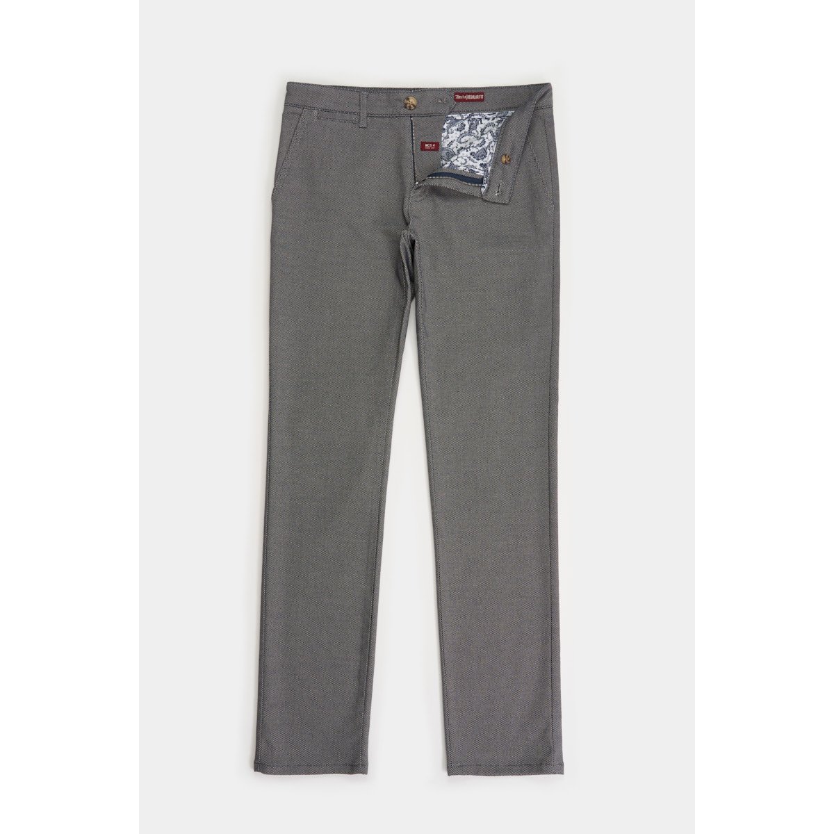 Pantalon Chino caviar bicolore bleu marine, MCS