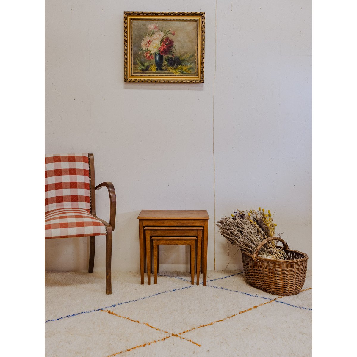 Tables gigognes en bois Barbara N°145 - Bon état bois foncé, DEBONGOUT