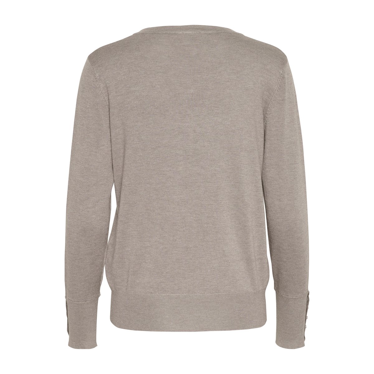 Knitted pullover gris elephant skin melange, KAFFE