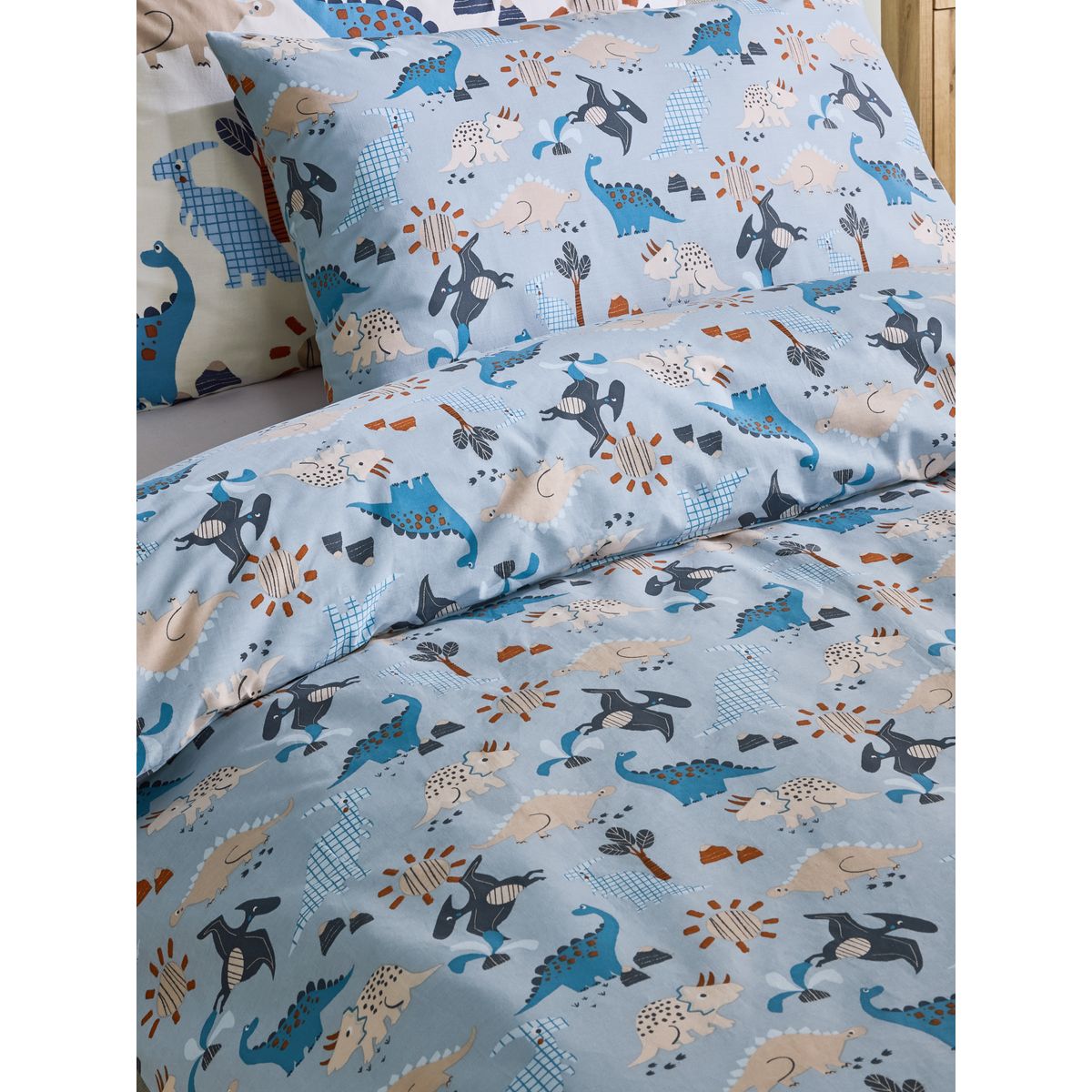 Housse de couette et taies, lot 2 bleu, NEXT
