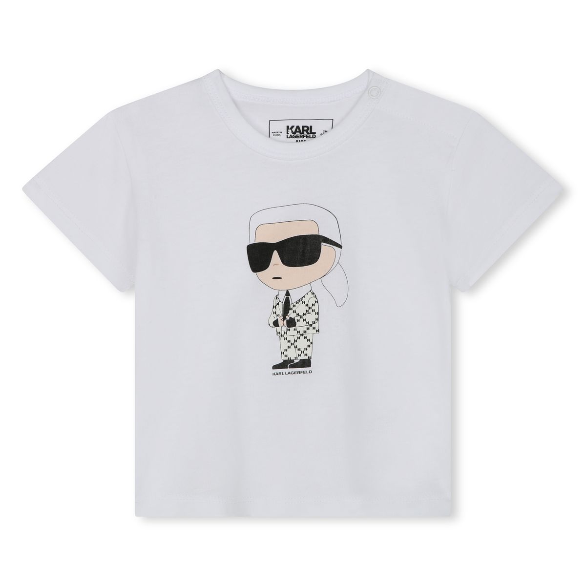 Ensemble 3 pièces jogging ecru noir, KARL LAGERFELD KIDS