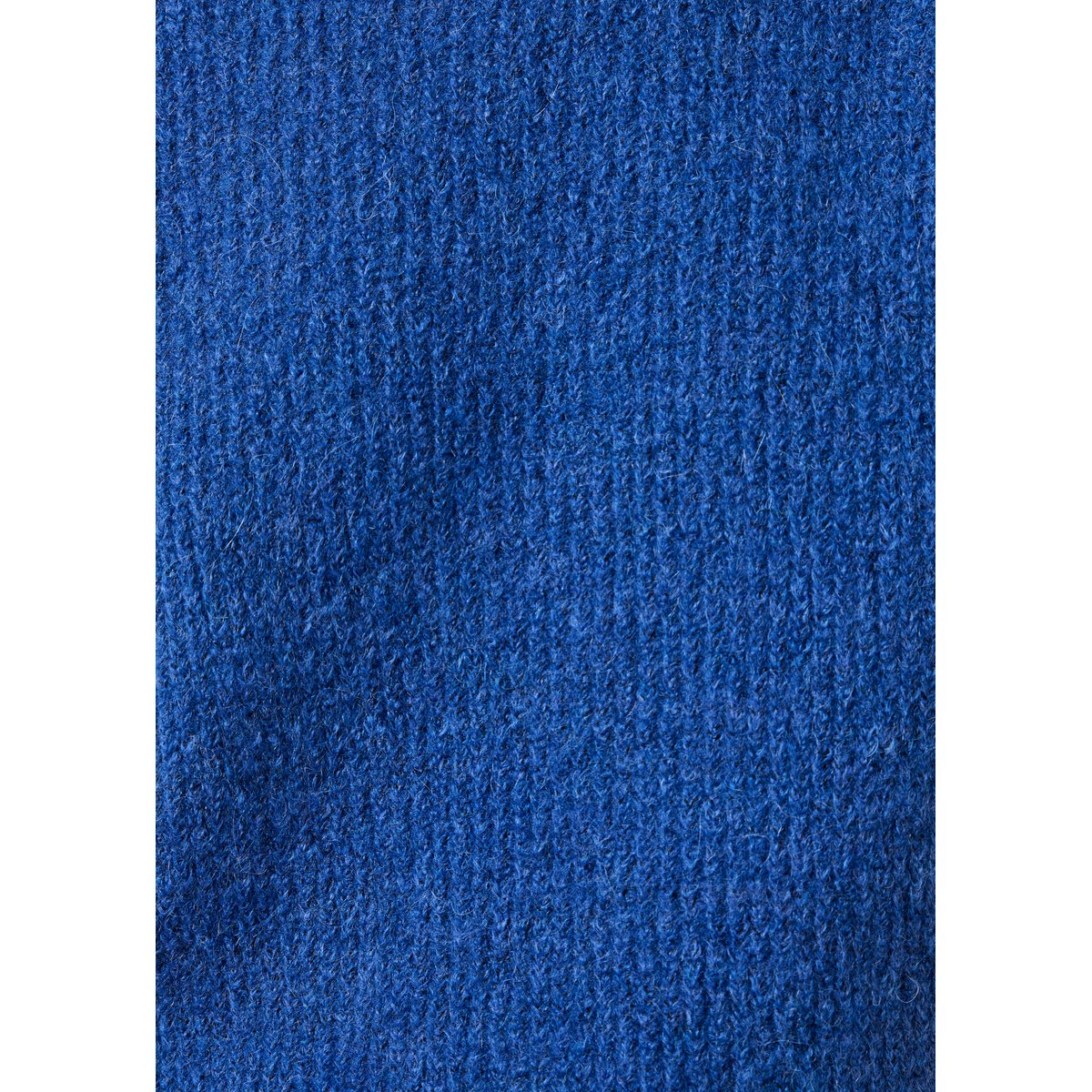 Pull manches longues en maille col rond saphir, LA FEE MARABOUTEE