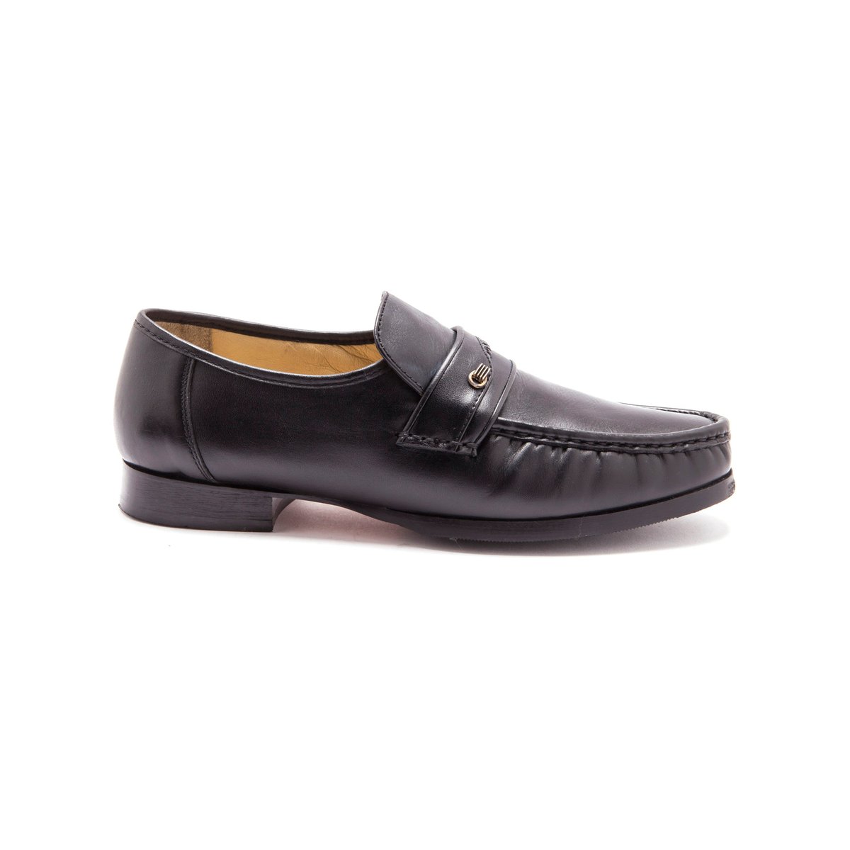 Mocassins Cuir À Aérosemelle®, Grande Largeur noir, PEDICONFORT