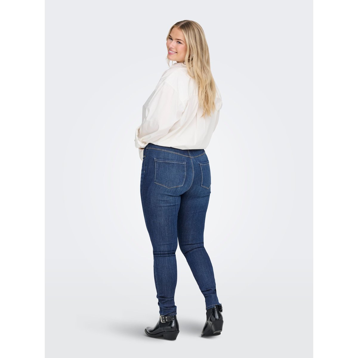 Jean Skinny medium blue denim, ONLY CARMAKOMA