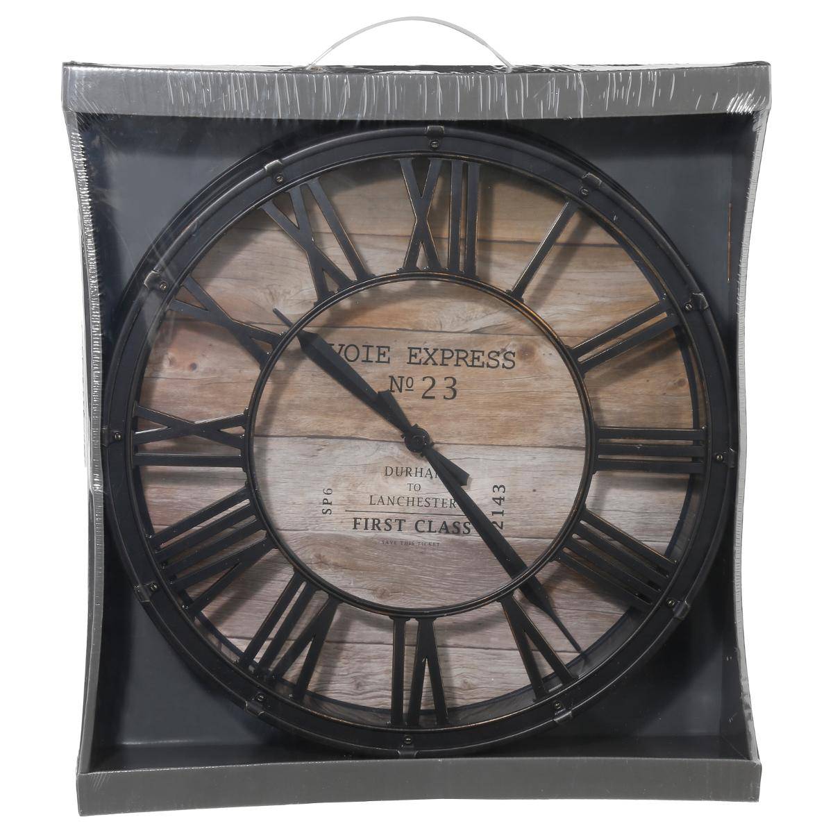 Horloge vintage EZIO marron, ATMOSPHERA