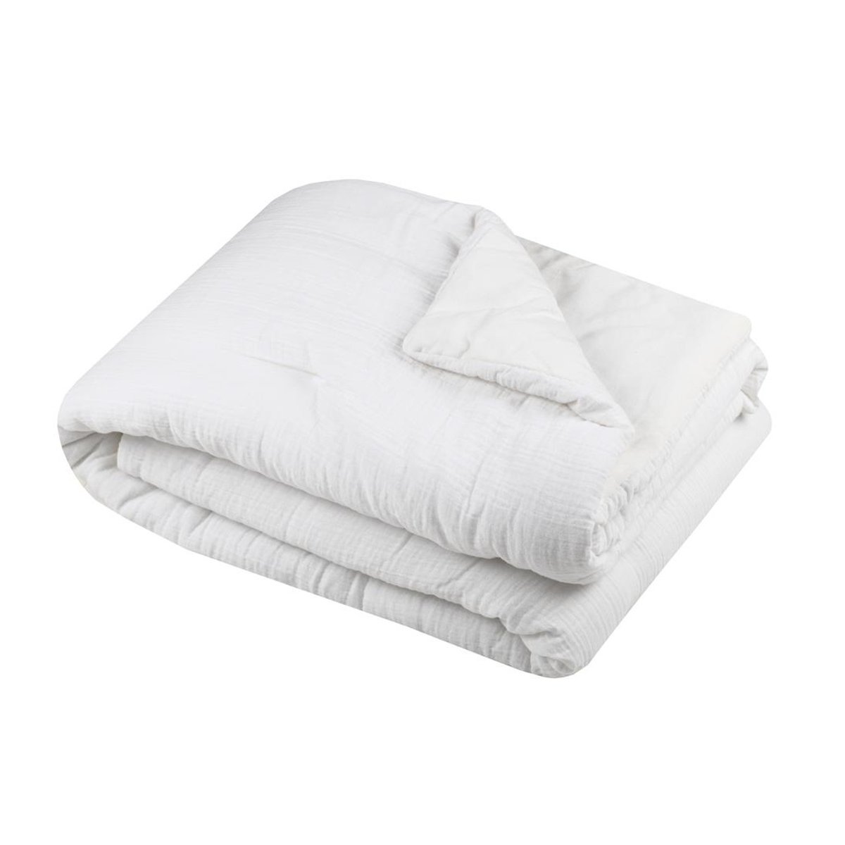 Plaid ou Edredon en gaze de coton Colors ecru, EDEN