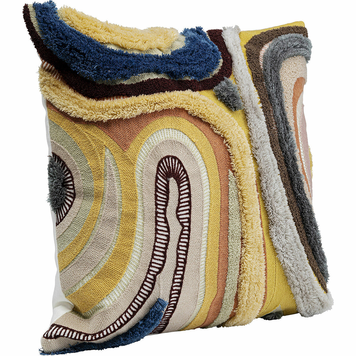 Coussin Lava marron 45x45cm multicolore, KARE DESIGN