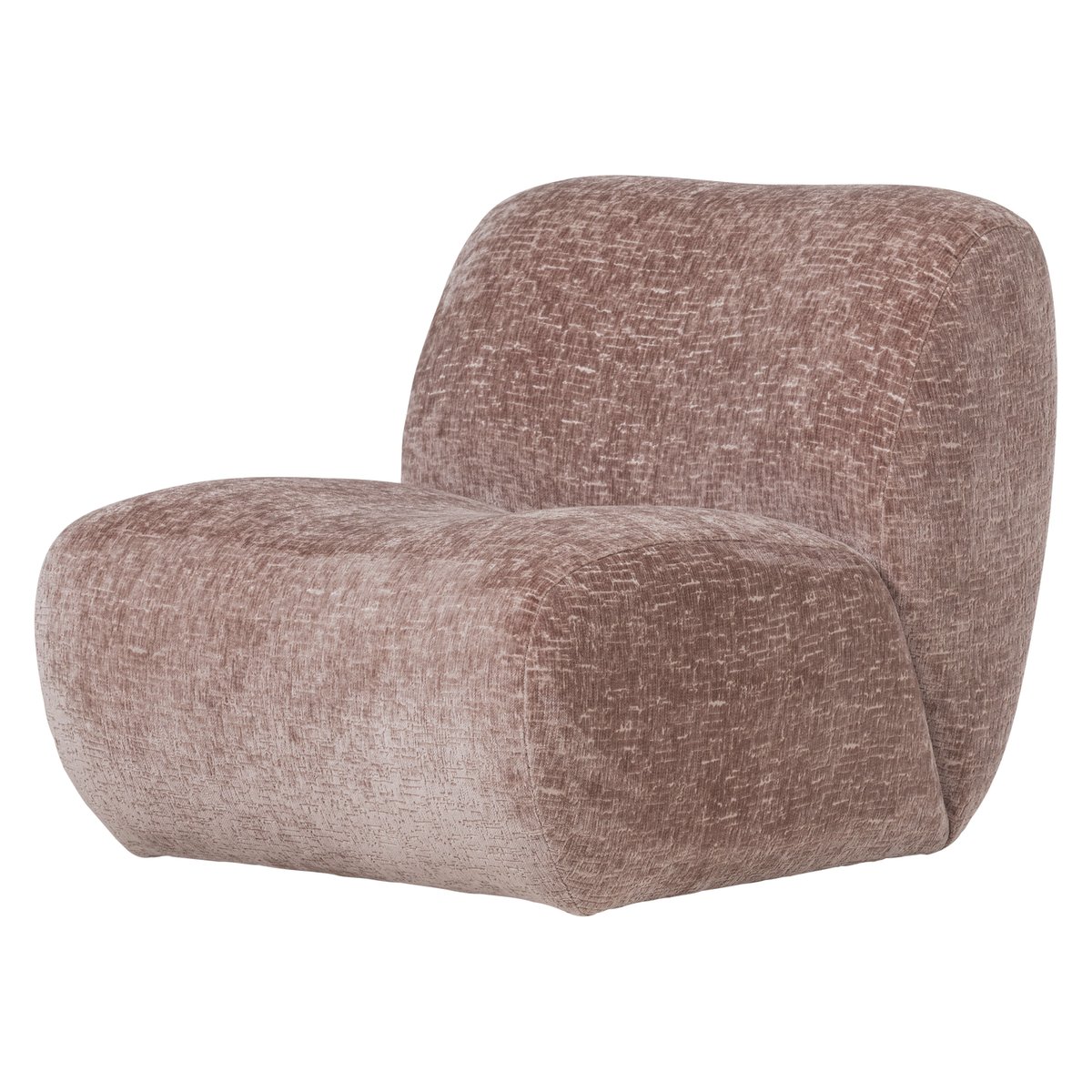 Fauteuil en velours NOMU rose, WOOOD