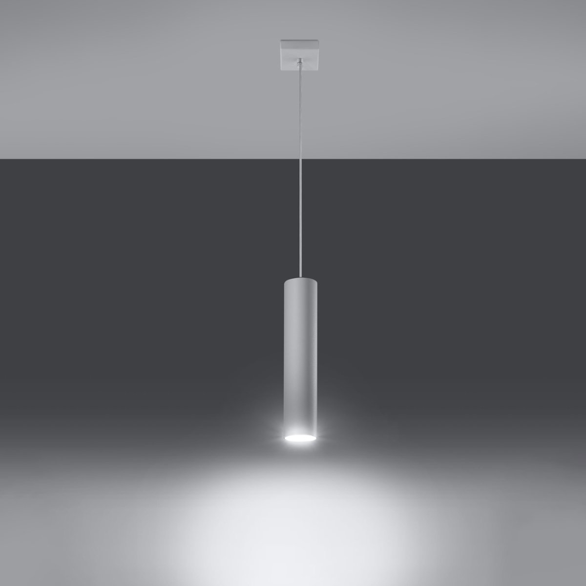 Suspension Acier Blanc GU10 1 Lagos blanc, EDEN