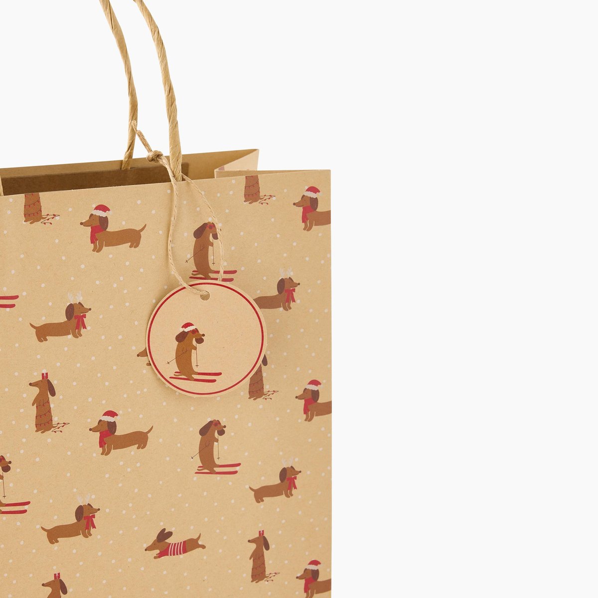 Sac cadeau marron, MONOPRIX