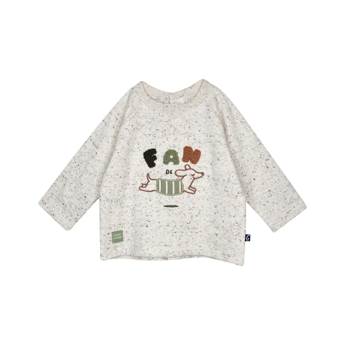 Ensemble tshirt pantalon chaussette pat beige, SUCRE D'ORGE