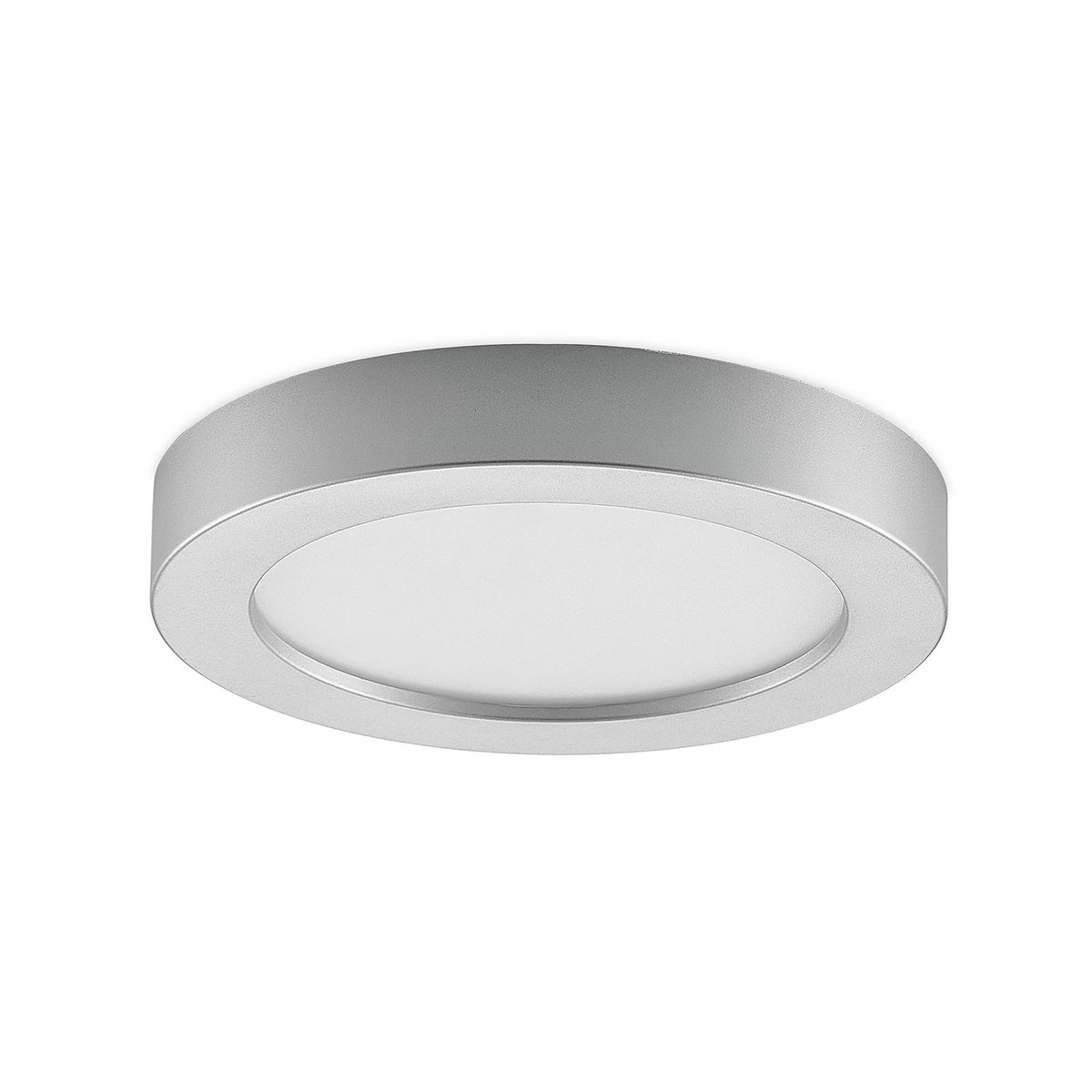 Plafonnier en aluminium moderneLED, Edwina argent, blanc, PRIOS