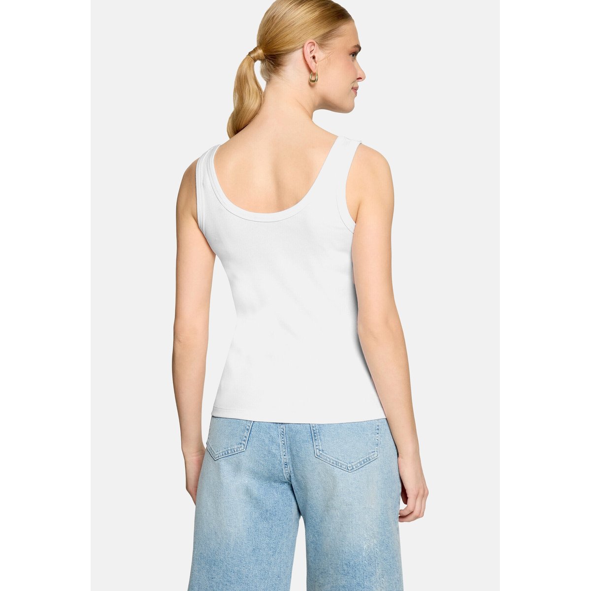 Haut basique à encolure ronde brilliant white, ZERO