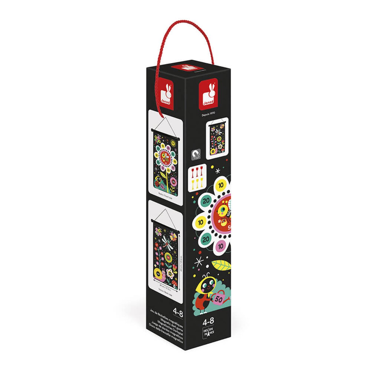 Jeu De Fléchettes Magnétiques Jardin noir, JANOD