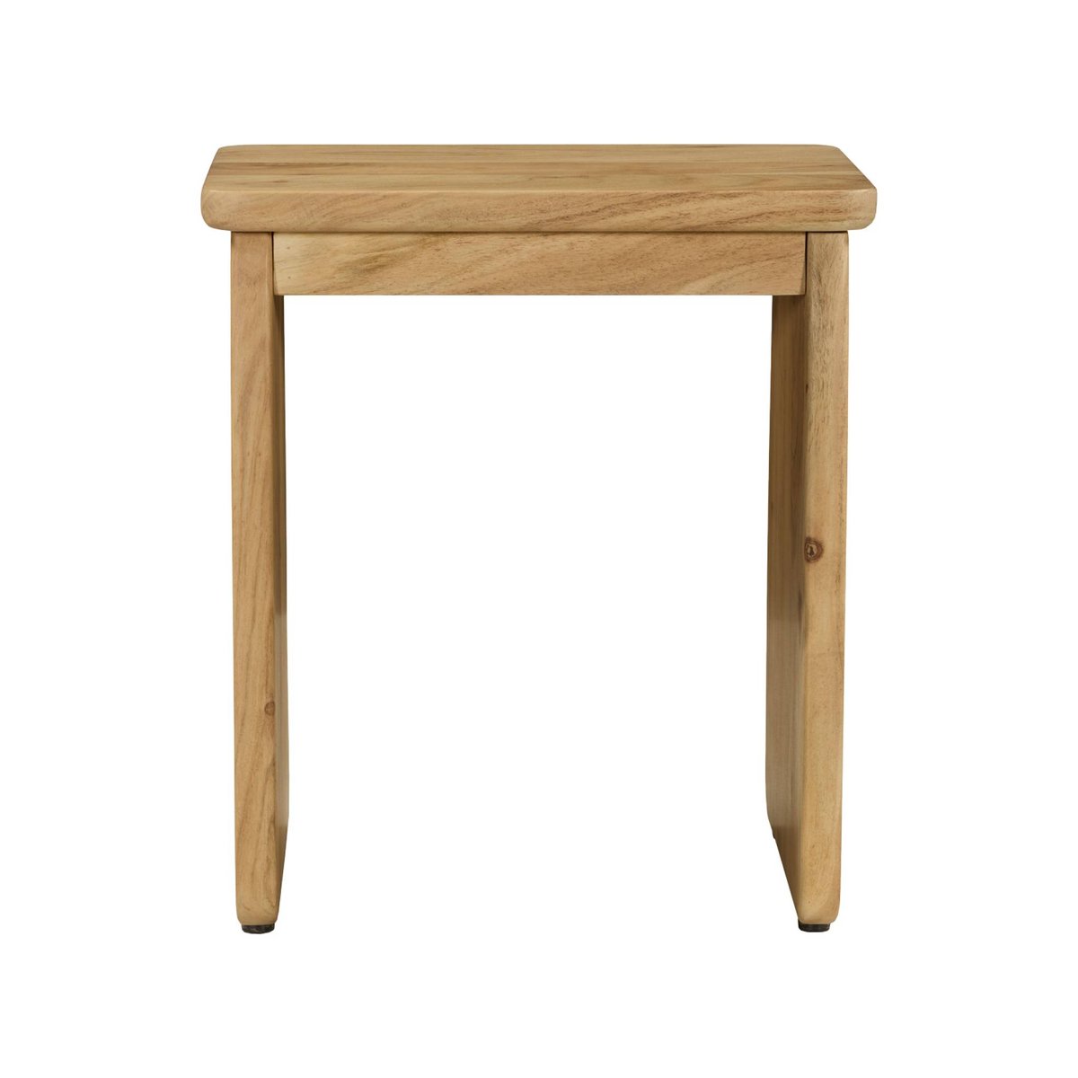Table de chevet, table d'appoint exotique bois d'acacia ASHA naturel, SWEEEK